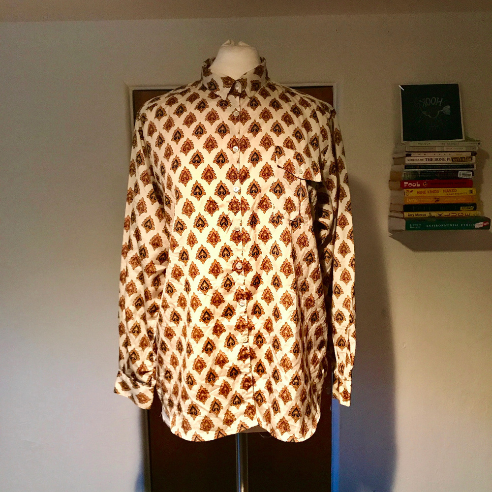 Liz Claiborne Vintage Paisley Patterned Blouse